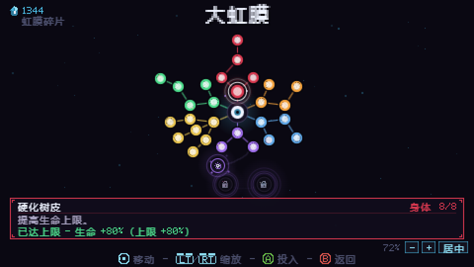 大虹膜界面，强化节点环绕着中央的眼睛